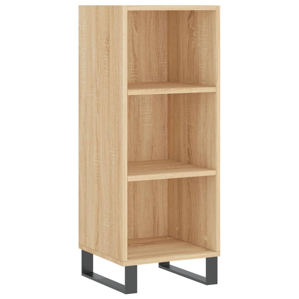 Dressoir 34,5x32,5x90 cm bewerkt hout eikenkleurig