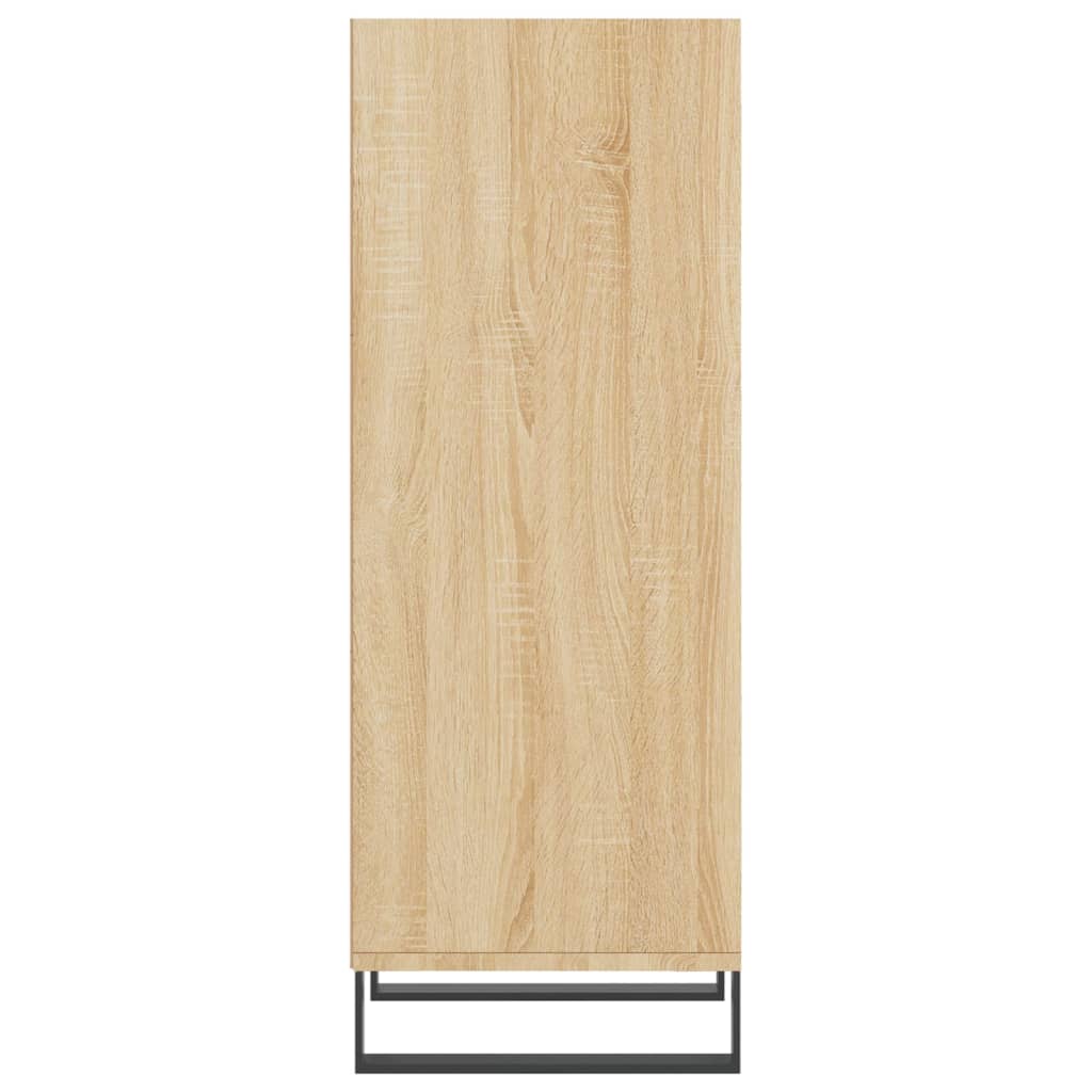 Dressoir 34,5x32,5x90 cm bewerkt hout eikenkleurig