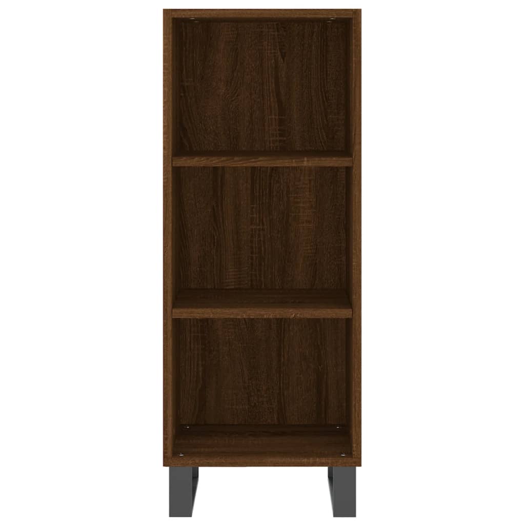 Dressoir 34,5x32,5x90 cm bewerkt hout eikenkleurig