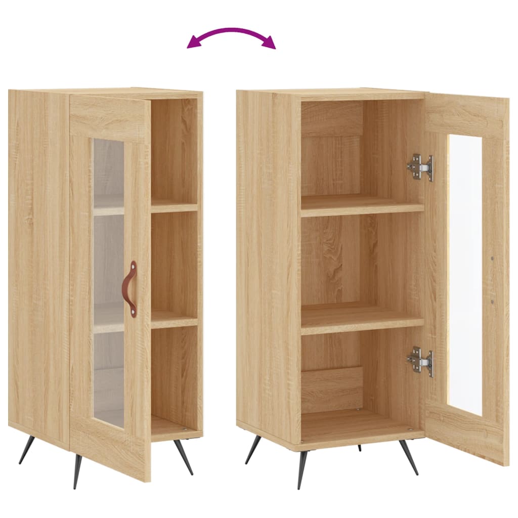 Dressoir 34,5x34x90 cm bewerkt hout