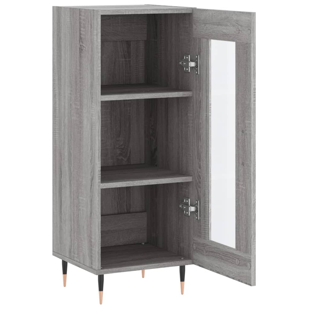 Dressoir 34,5x34x90 cm bewerkt hout bruin eikenkleur