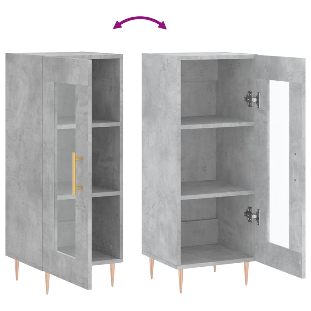 Dressoir 34,5x34x90 cm bewerkt hout