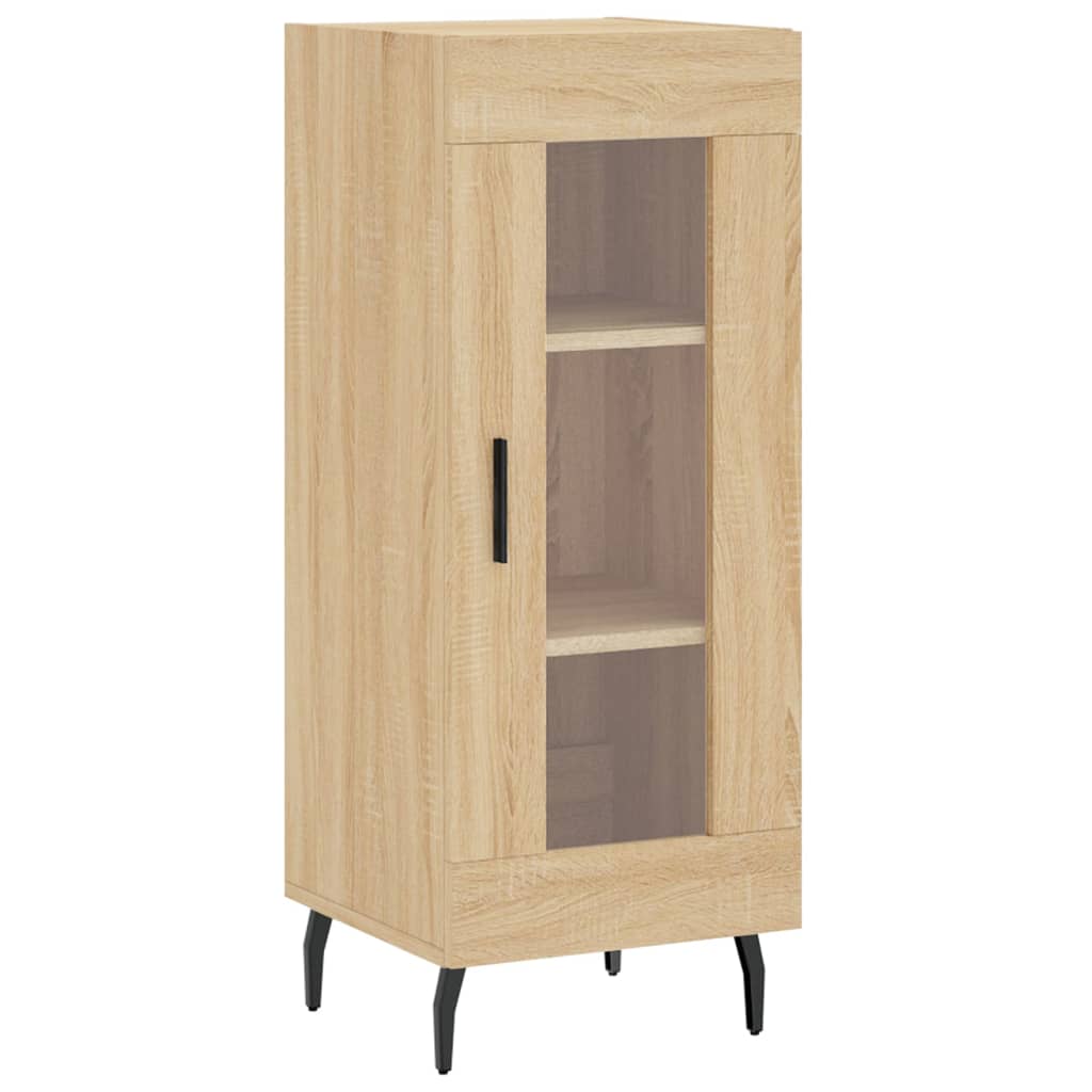 Dressoir 34,5x34x90 cm bewerkt hout bruin eikenkleur