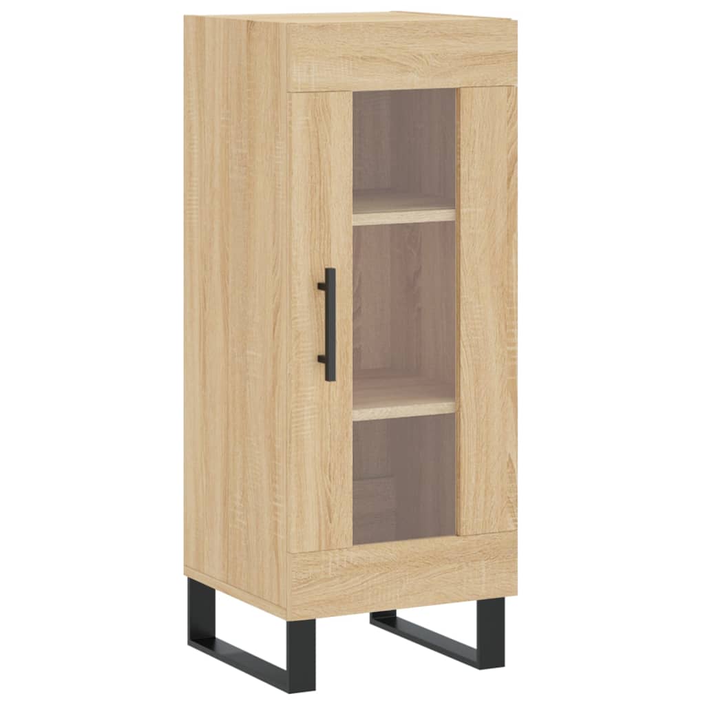 Dressoir 34,5x34x90 cm bewerkt hout eikenkleurig