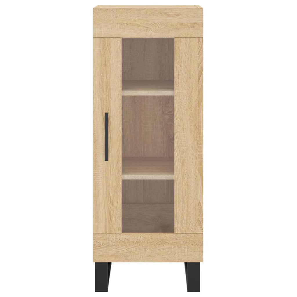 Dressoir 34,5x34x90 cm bewerkt hout eikenkleurig