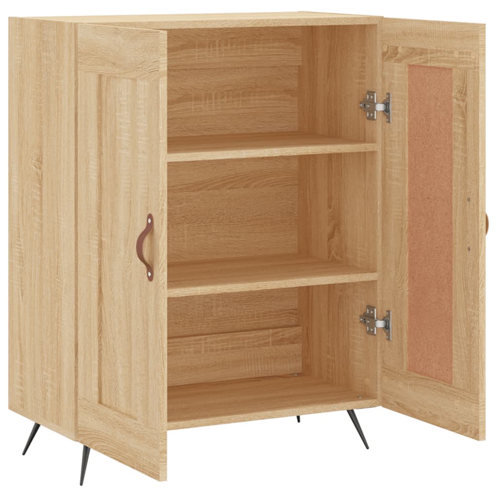 Dressoir 69,5x34x90 cm bewerkt hout eikenkleurig