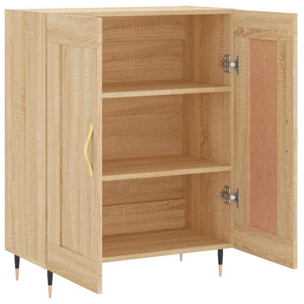 Dressoir 69,5x34x90 cm bewerkt hout eikenkleurig