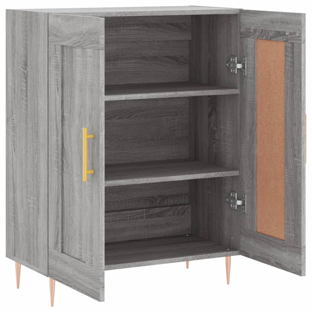 Dressoir 69,5x34x90 cm bewerkt hout bruin eikenkleur