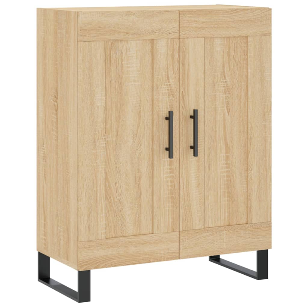 Dressoir 69,5x34x90 cm bewerkt hout bruin eikenkleur