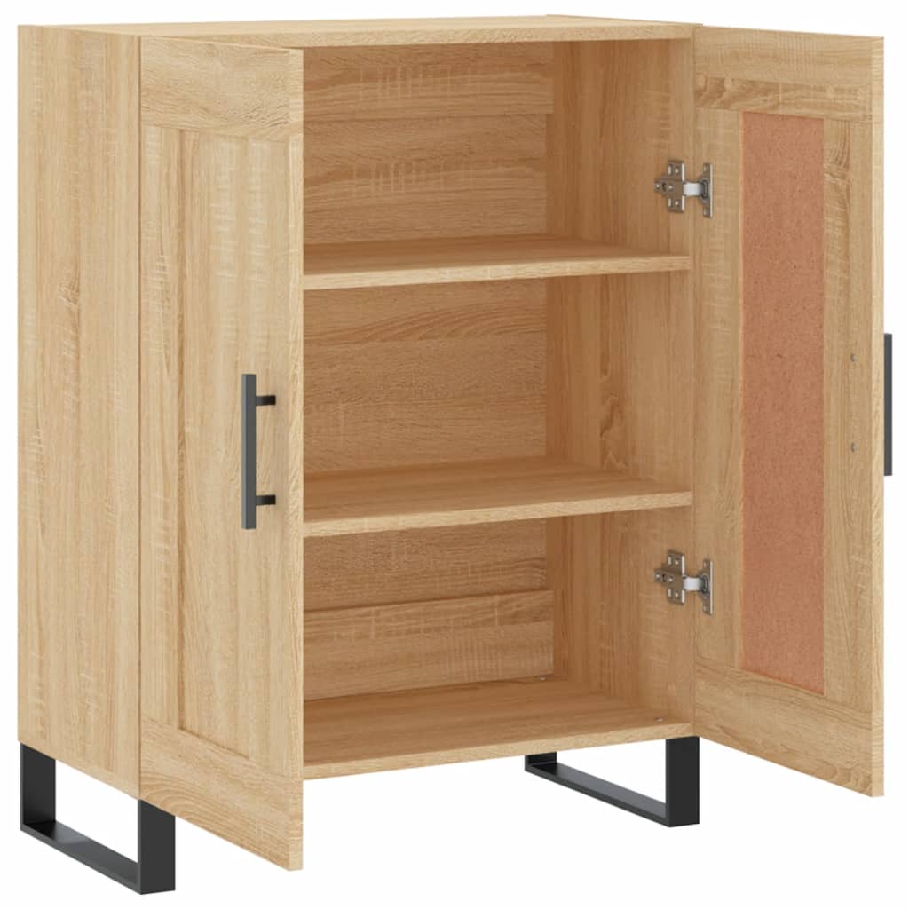 Dressoir 69,5x34x90 cm bewerkt hout bruin eikenkleur