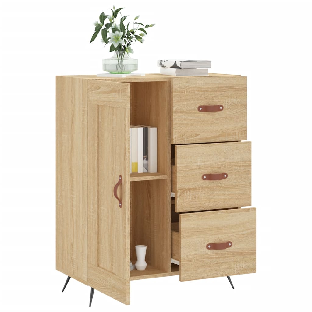 Dressoir 69,5x34x90 cm bewerkt hout