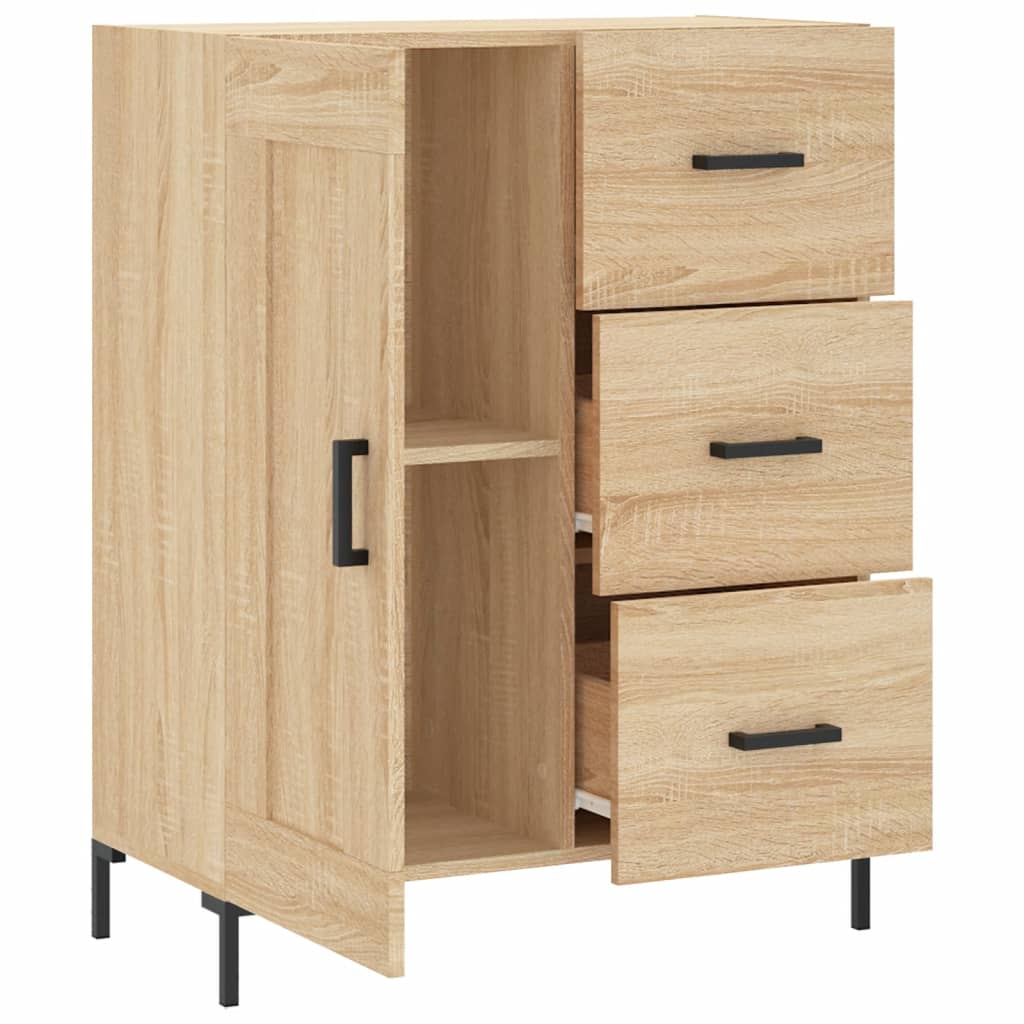 Dressoir 69,5x34x90 cm bewerkt hout