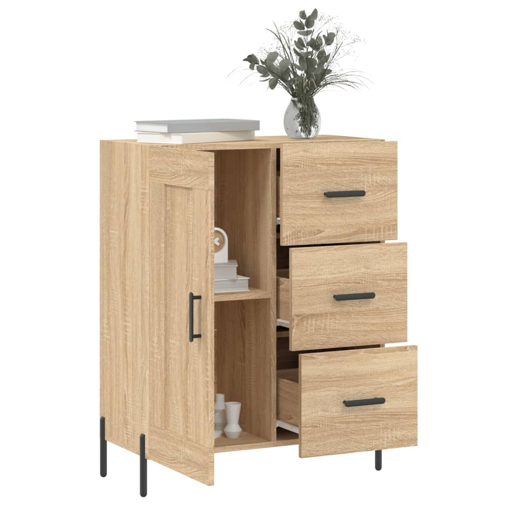 Dressoir 69,5x34x90 cm bewerkt hout