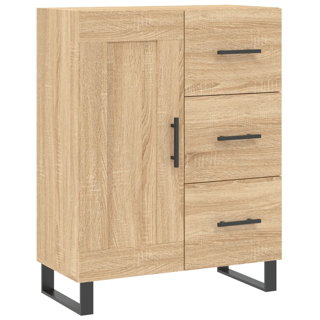 Dressoir 69,5x34x90 cm bewerkt hout eikenkleurig