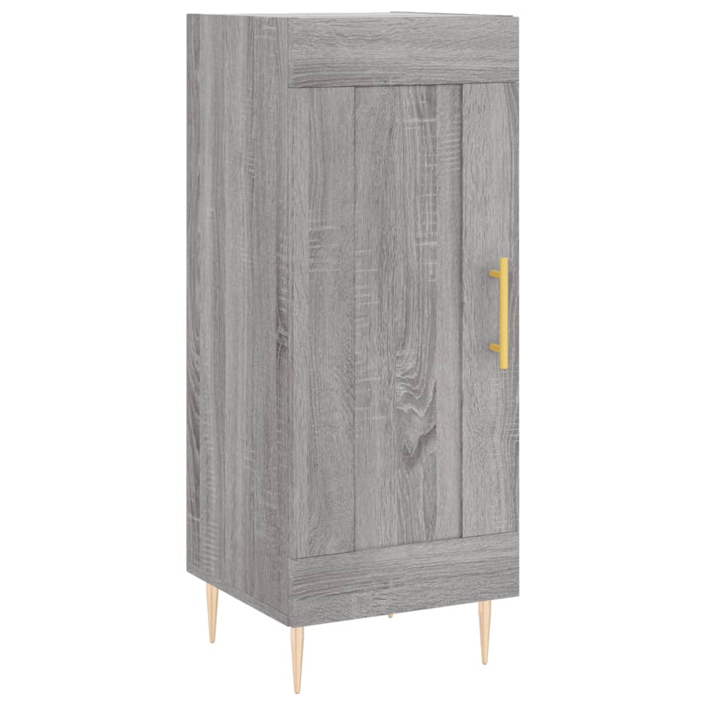 Dressoir 34,5x34x90 cm bewerkt hout bruin eikenkleur