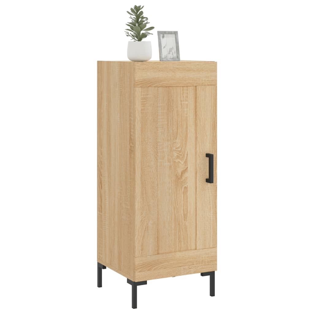 Dressoir 34,5x34x90 cm bewerkt hout eikenkleurig