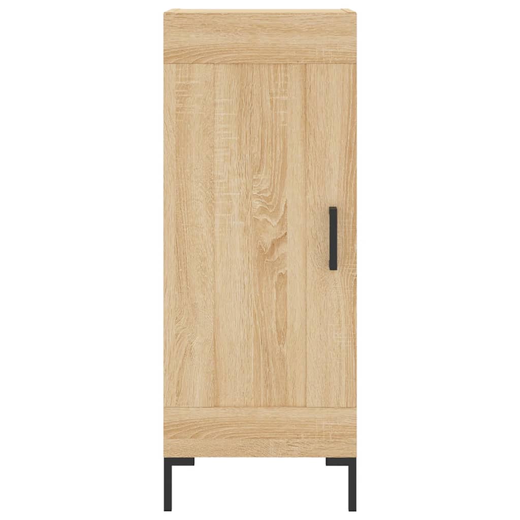 Dressoir 34,5x34x90 cm bewerkt hout eikenkleurig