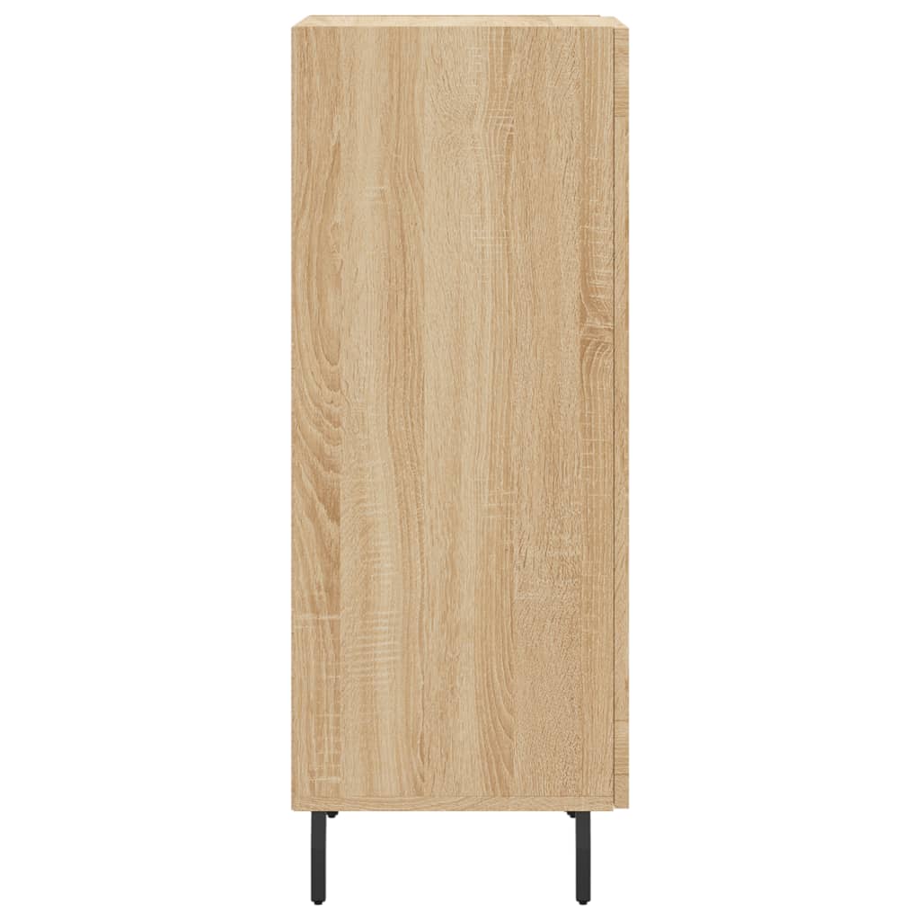 Dressoir 34,5x34x90 cm bewerkt hout bruin eikenkleur