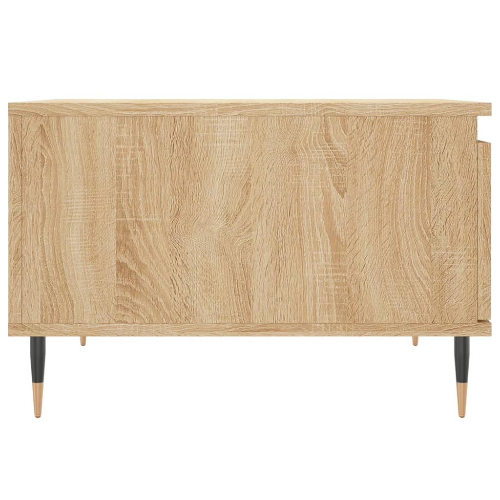 Salontafel 55x55x36,5 cm bewerkt hout eikenkleurig