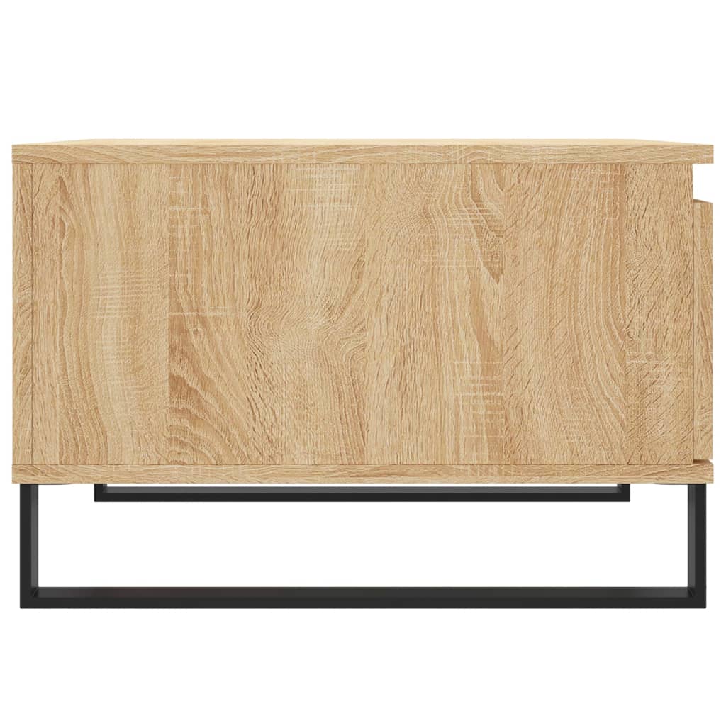 Salontafel 55x55x36,5 cm bewerkt hout eikenkleurig