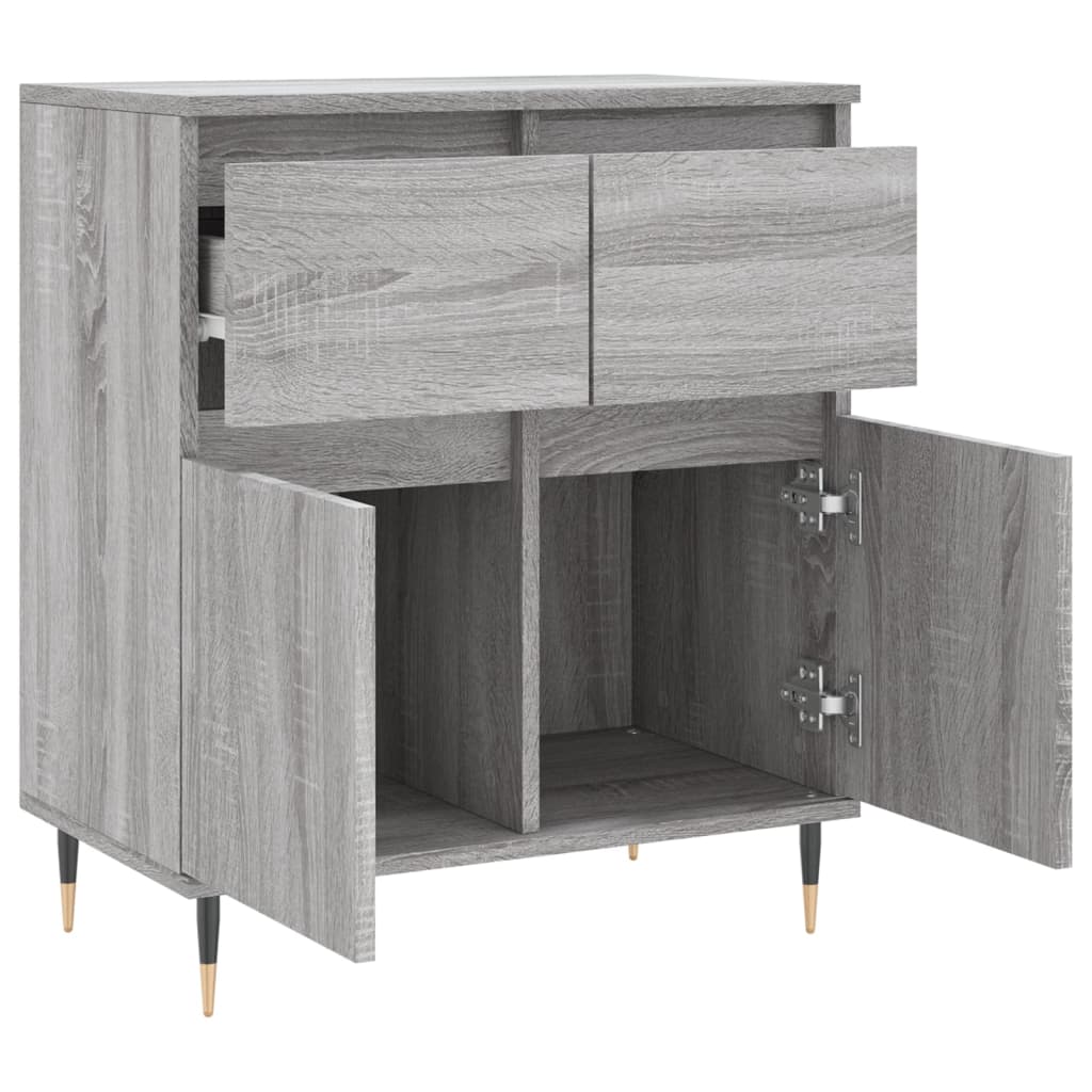 Dressoir 60x35x70 cm bewerkt hout