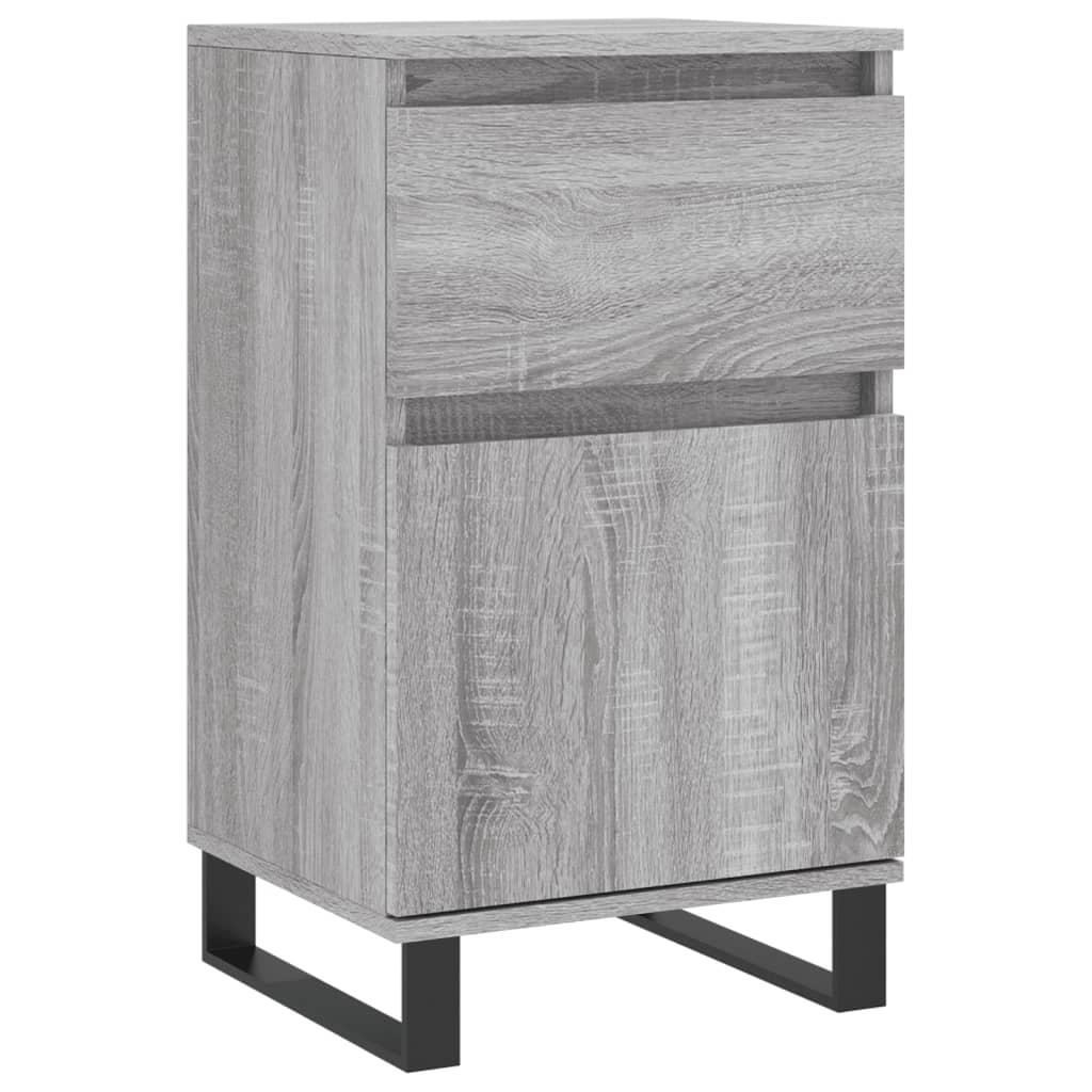 Dressoirs 2 st 40x35x70 cm bewerkt hout bruin eikenkleur