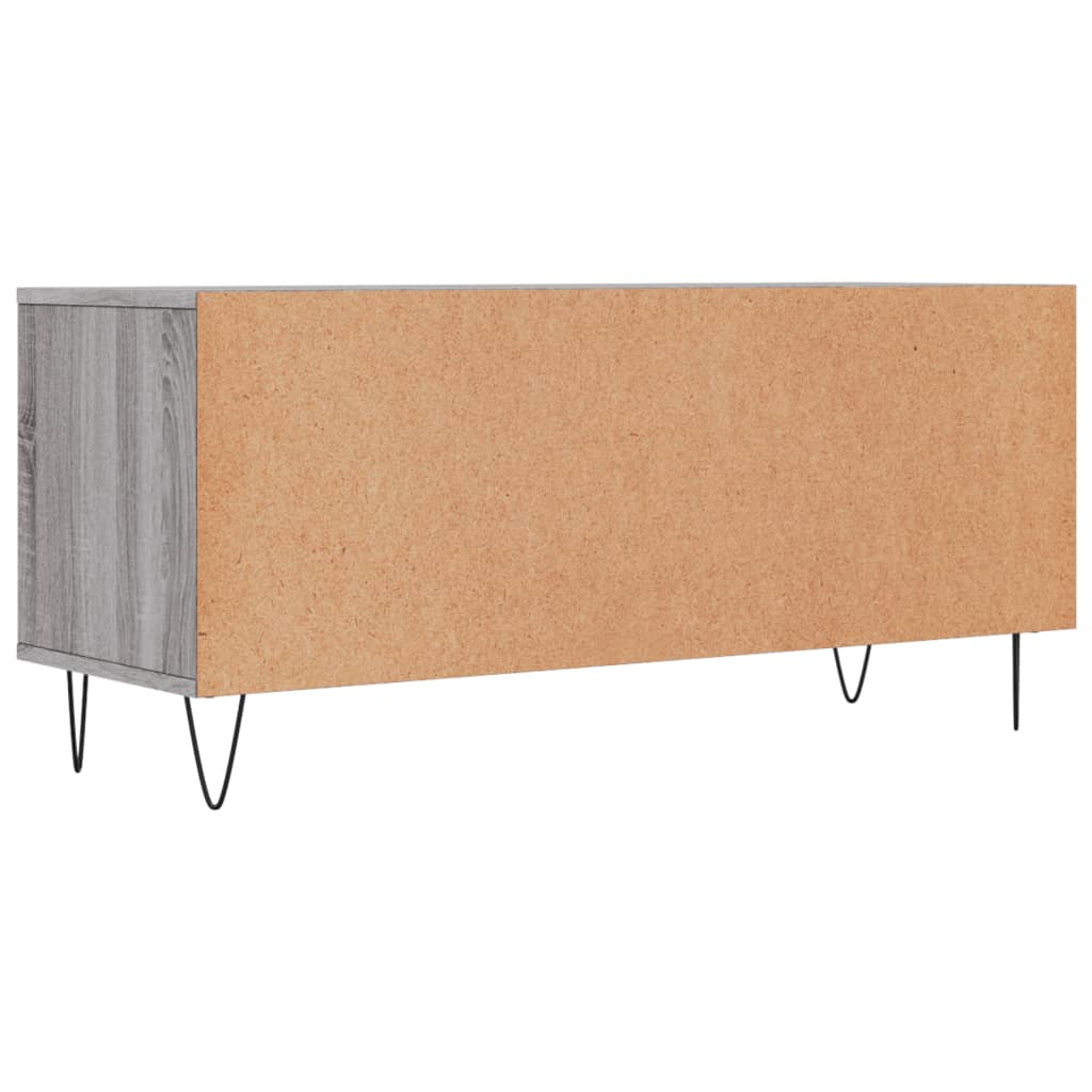 Tv-meubel 100x34,5x44,5 cm bewerkt hout eikenkleurig