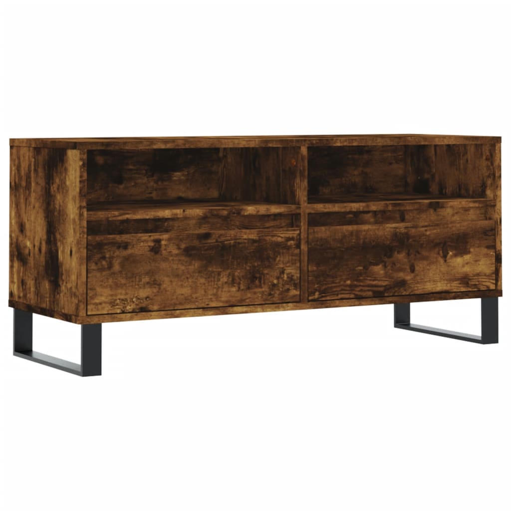 Tv-meubel 100x34,5x44,5 cm bewerkt hout