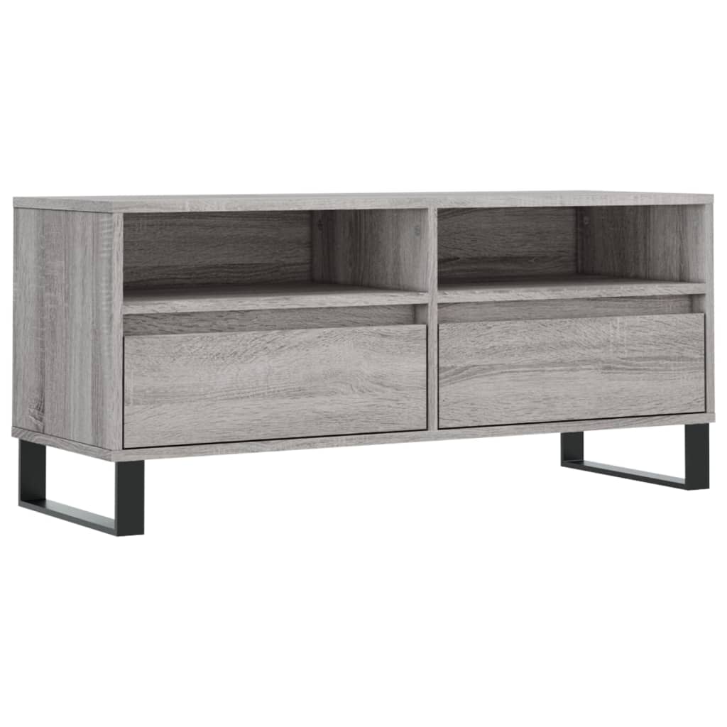 Tv-meubel 100x34,5x44,5 cm bewerkt hout