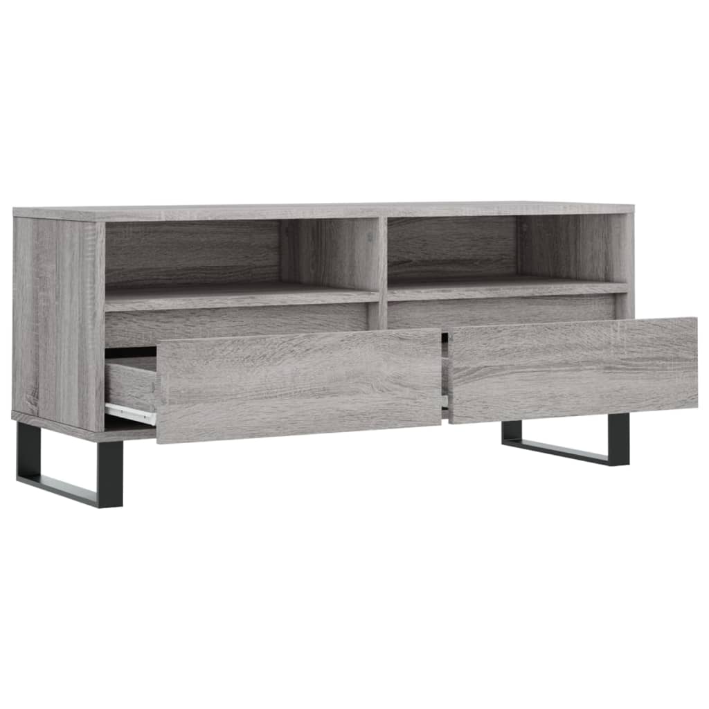 Tv-meubel 100x34,5x44,5 cm bewerkt hout