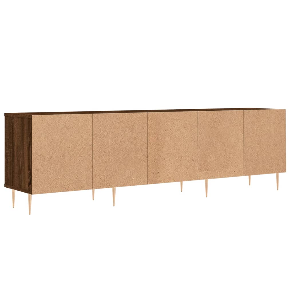 Tv-meubel 150x30x44,5 cm bewerkt hout gerookt eikenkleurig