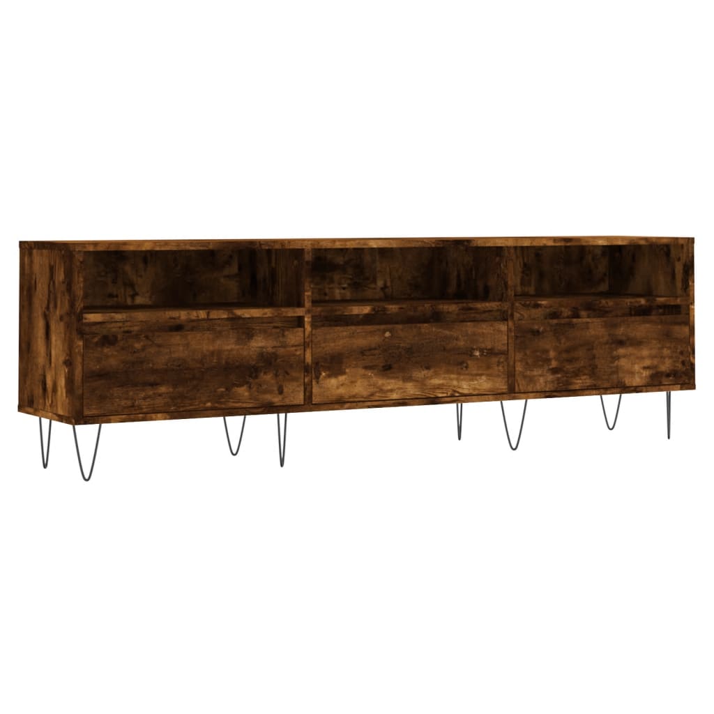 Tv-meubel 150x30x44,5 cm bewerkt hout artisanaal eikenkleur