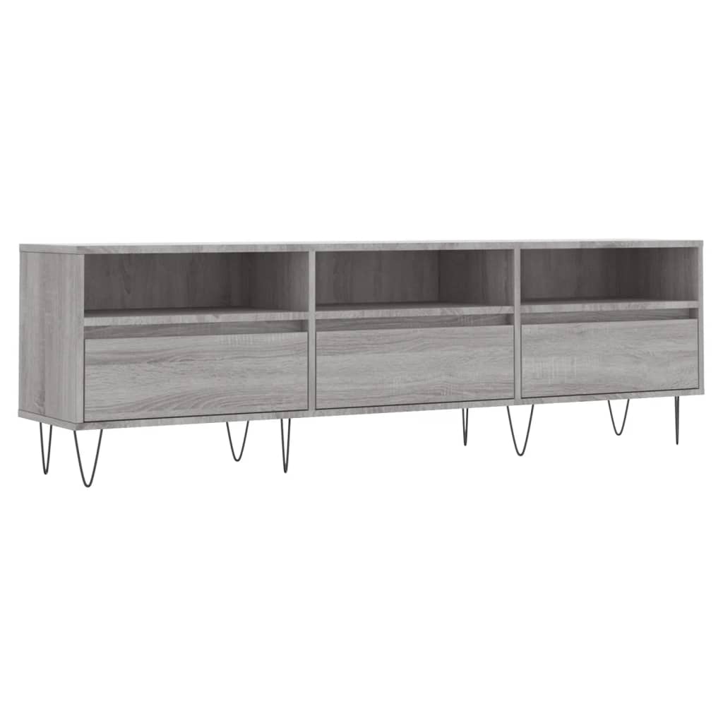 Tv-meubel 150x30x44,5 cm bewerkt hout artisanaal eikenkleur