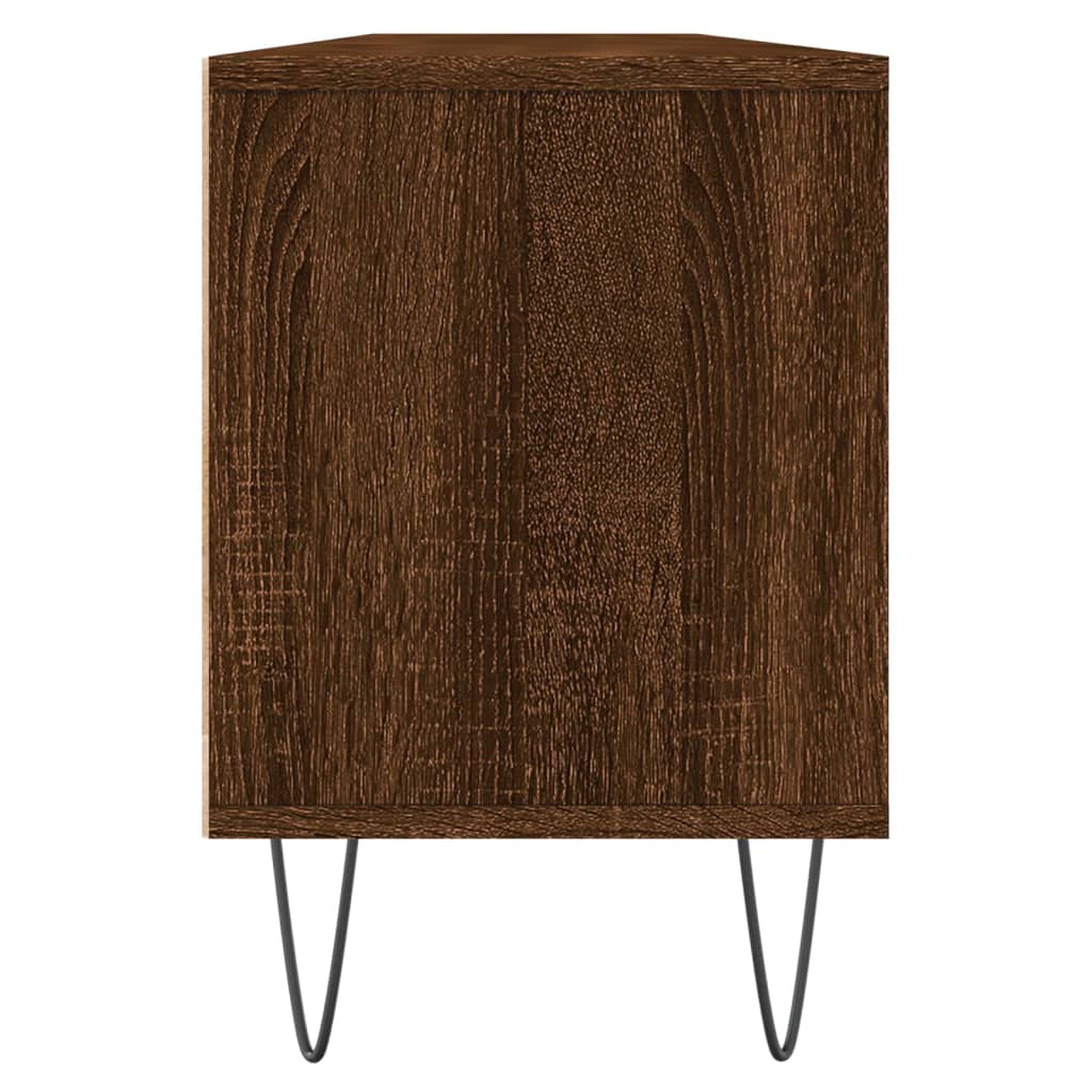 Tv-meubel 150x30x44,5 cm bewerkt hout eikenkleurig