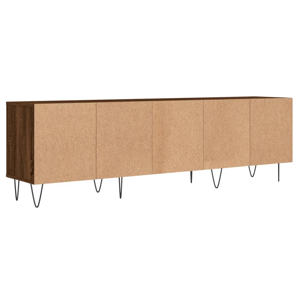 Tv-meubel 150x30x44,5 cm bewerkt hout artisanaal eikenkleur