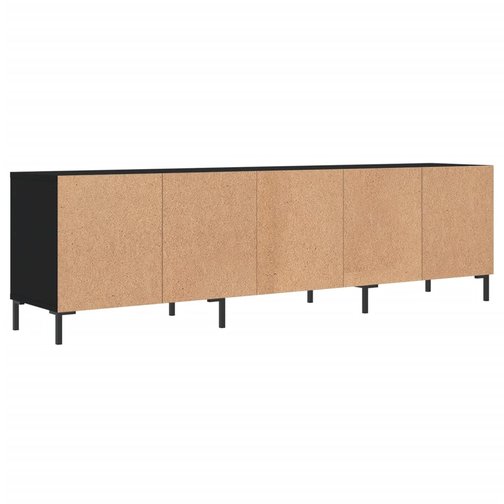 Tv-meubel 150x30x44,5 cm bewerkt hout hoogglans wit