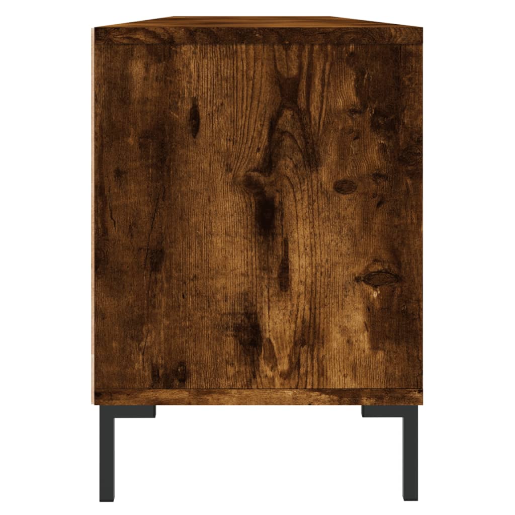 Tv-meubel 150x30x44,5 cm bewerkt hout hoogglans wit