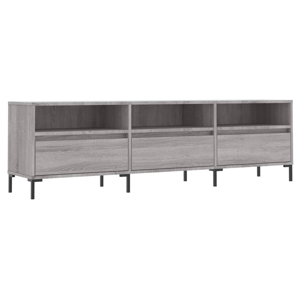 Tv-meubel 150x30x44,5 cm bewerkt hout gerookt eikenkleurig