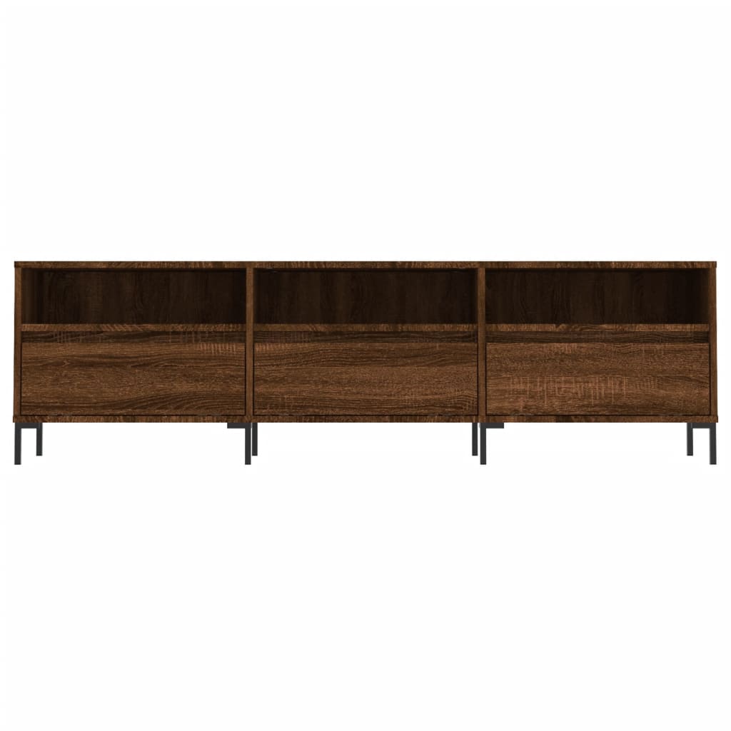 Tv-meubel 150x30x44,5 cm bewerkt hout hoogglans wit