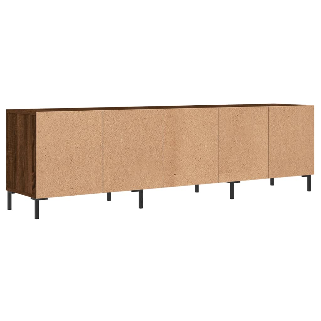 Tv-meubel 150x30x44,5 cm bewerkt hout hoogglans wit