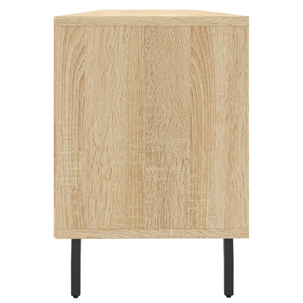 Tv-meubel 150x30x44,5 cm bewerkt hout oud houtkleurig