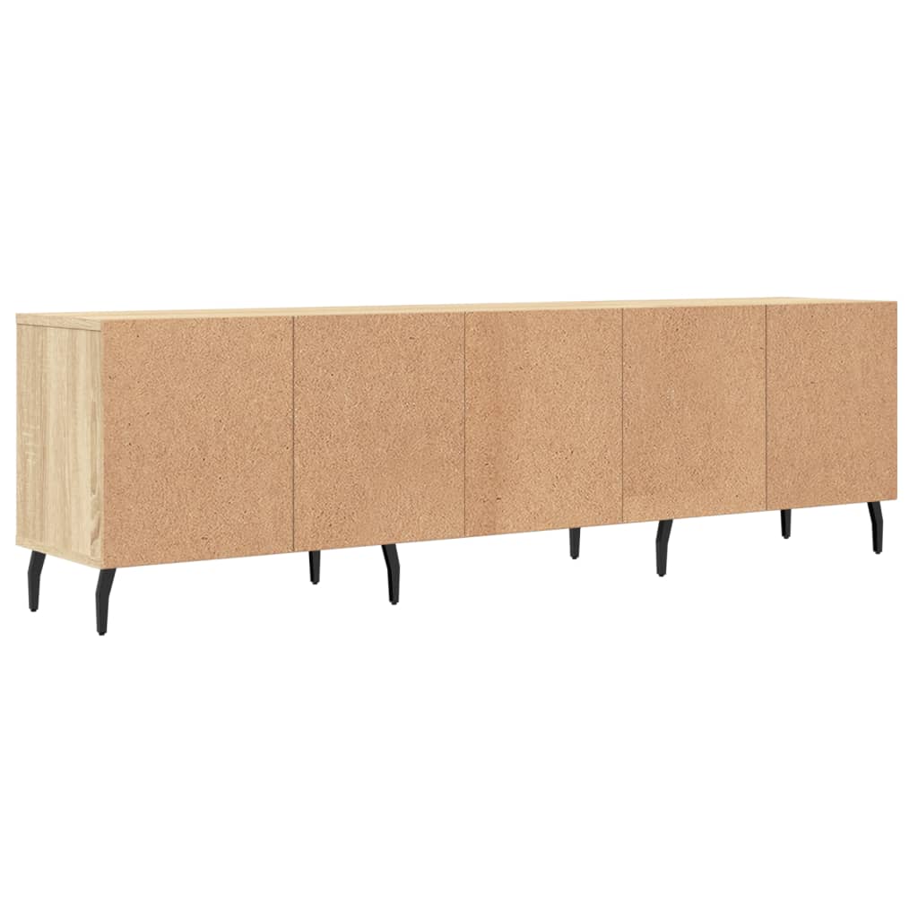 Tv-meubel 150x30x44,5 cm bewerkt hout gerookt eikenkleurig