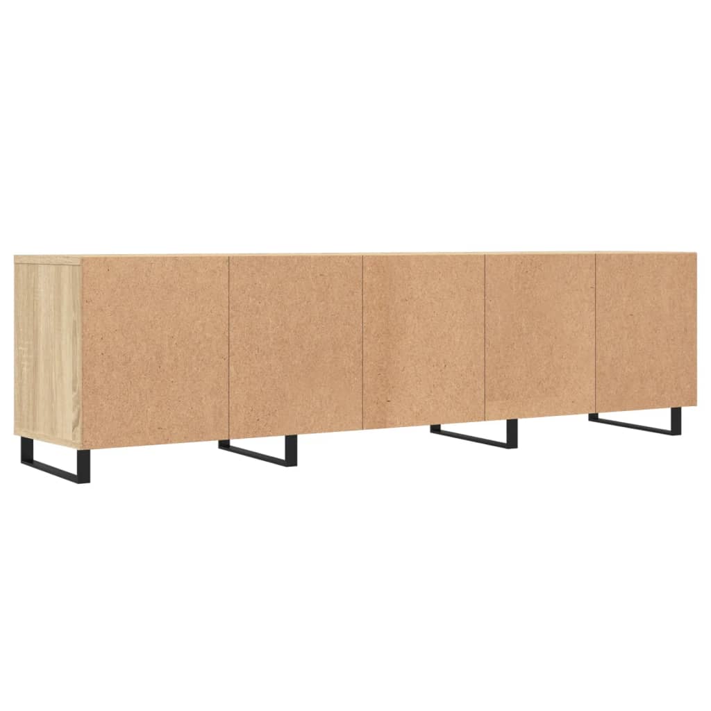 Tv-meubel 150x30x44,5 cm bewerkt hout gerookt eikenkleurig