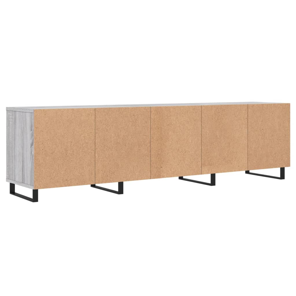 Tv-meubel 150x30x44,5 cm bewerkt hout gerookt eikenkleurig