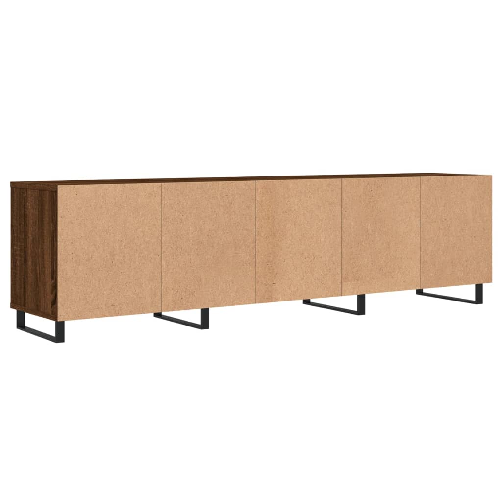 Tv-meubel 150x30x44,5 cm bewerkt hout gerookt eikenkleurig