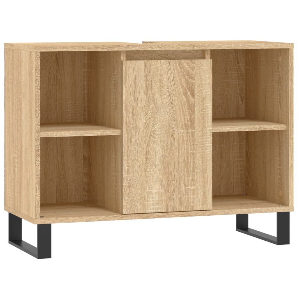 Badkamerkast 80x33x60 cm bewerkt hout