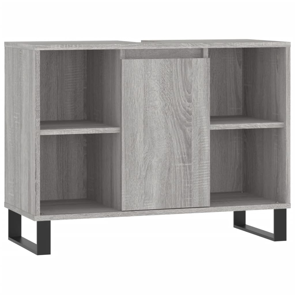 Badkamerkast 80x33x60 cm bewerkt hout