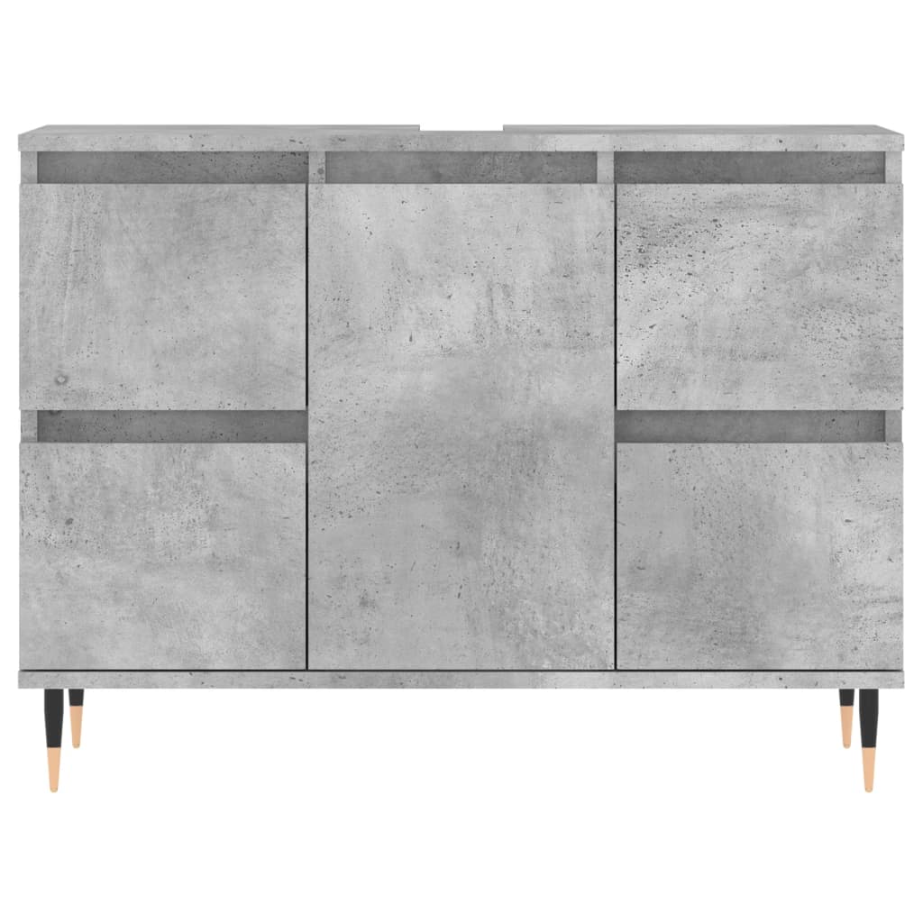 Badkamerkast 80x33x60 cm bewerkt hout