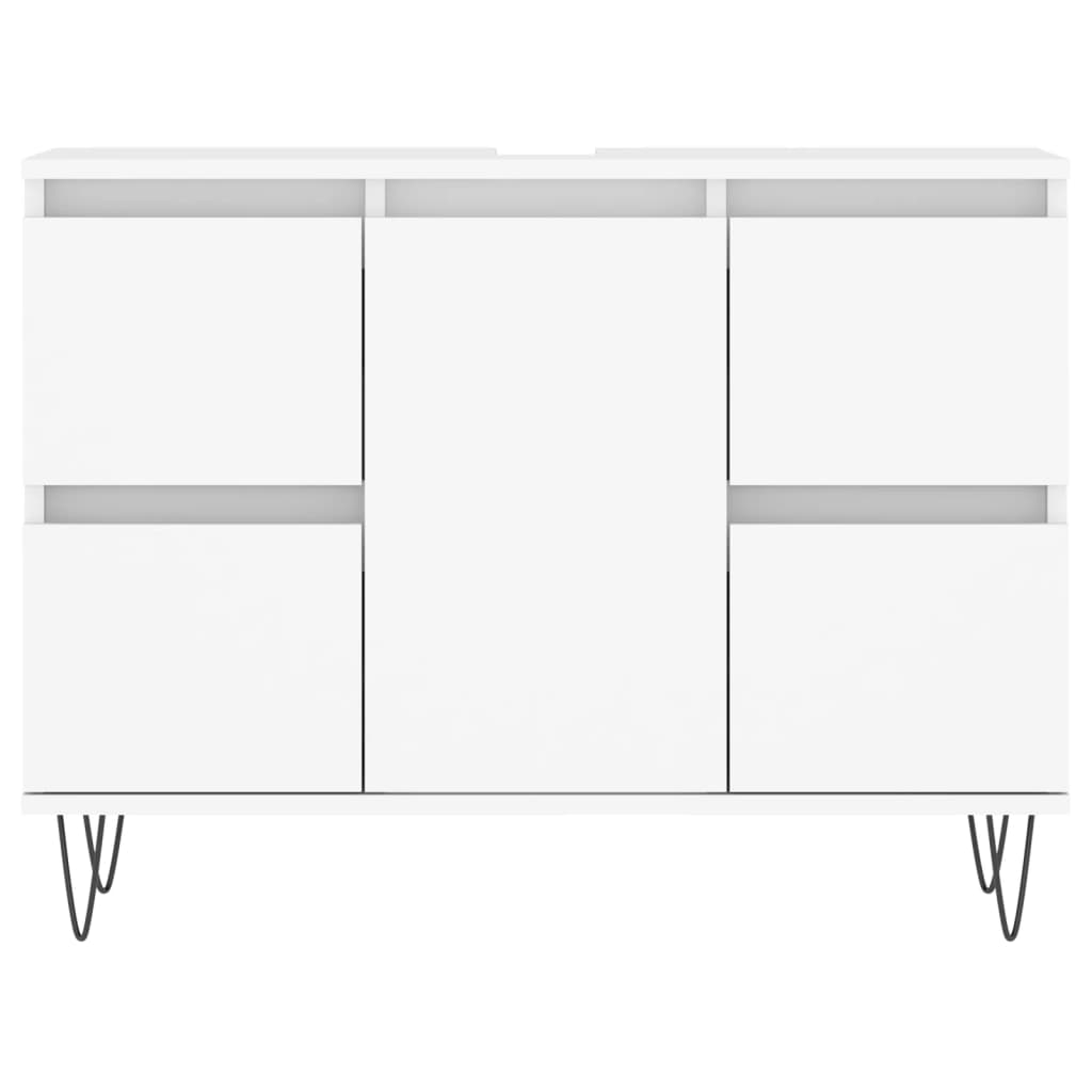 Badkamerkast 80x33x60 cm bewerkt hout