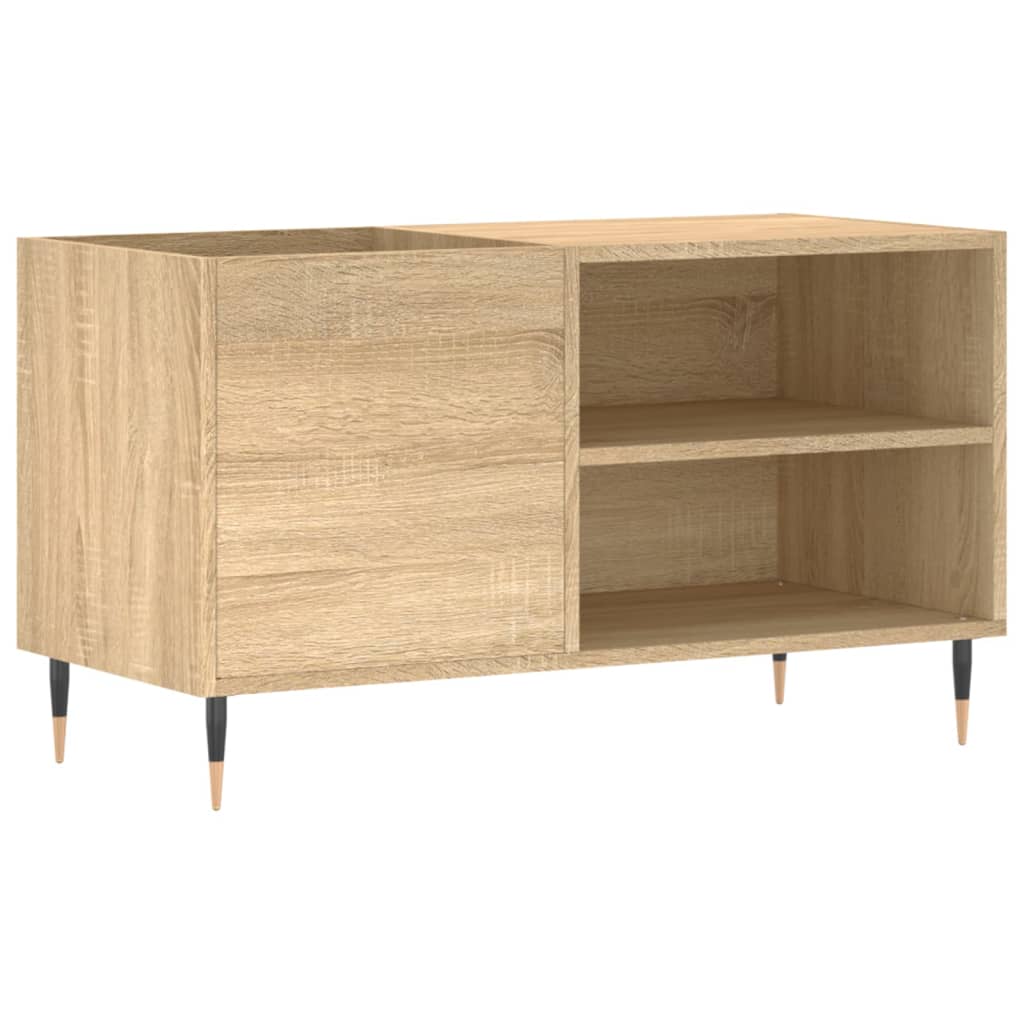 Platenkast 85x38x48 cm bewerkt hout